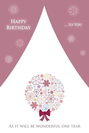 まふた工房 (mafuta)さんの誕生日ギフトに同封するメッセージカードのデザイン【継続依頼あり】への提案