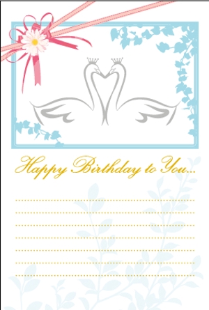 pianica... ()さんの誕生日ギフトに同封するメッセージカードのデザイン【継続依頼あり】への提案