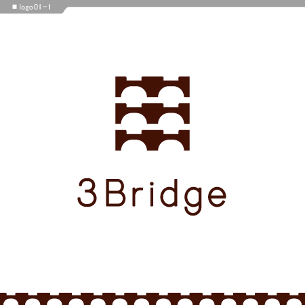 雑貨・スマホ・ガジェット関連「3Bridge」の企業ロゴデザイン依頼