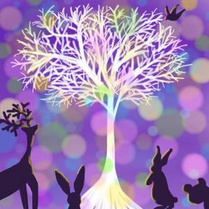 吉祥 (Link_link)さんの夜の森 輝く木に集う動物達のイラストへの提案