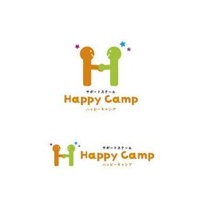 yo_kml (yo_kml)さんの放課後等デイサービス　サポートスクール「ハッピーキャンプ」のロゴへの提案