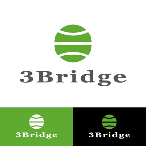小島デザイン事務所 (kojideins2)さんの雑貨・スマホ・ガジェット関連「3Bridge」の企業ロゴデザイン依頼への提案