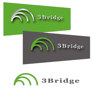 小島デザイン事務所 (kojideins2)さんの雑貨・スマホ・ガジェット関連「3Bridge」の企業ロゴデザイン依頼への提案