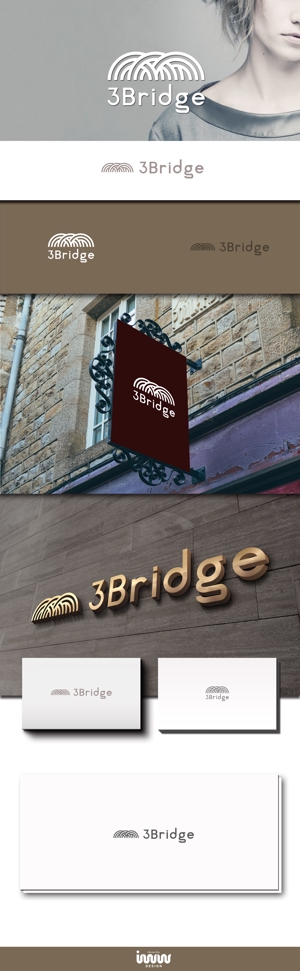 iwwDESIGN (iwwDESIGN)さんの雑貨・スマホ・ガジェット関連「3Bridge」の企業ロゴデザイン依頼への提案