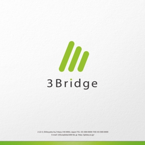 H-Design (yahhidy)さんの雑貨・スマホ・ガジェット関連「3Bridge」の企業ロゴデザイン依頼への提案