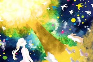 合同会社エレクトリックレディ (TomohiroNakajou)さんの夜の森 輝く木に集う動物達のイラストへの提案