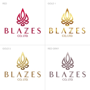 ひらがな (221b_design)さんのCLUBや飲食の事業を展開する「株式会社BLAZES」のロゴへの提案