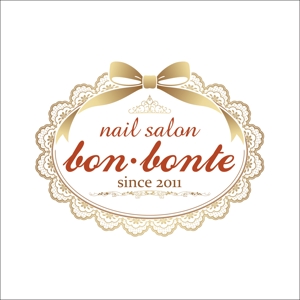 WISE ONE DESIGN STUDIO (wiseone)さんの「nail salon bon-bonte」のロゴ作成への提案