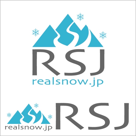 kozyさんのゲレンデ情報サイト「RSJ realsnow.jp」のロゴ作成への提案