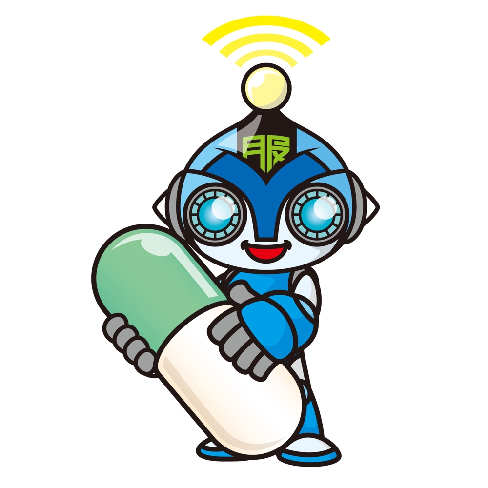 服薬ロボット「服やっくん」のキャラクターデザイン