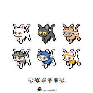 ドット絵 猫キャラの制作 継続依頼あり の事例 実績 提案一覧 Id キャラクターデザイン 制作 募集の仕事 クラウドソーシング ランサーズ