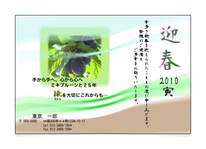 momohiroさんの年賀状のデザイン作成への提案