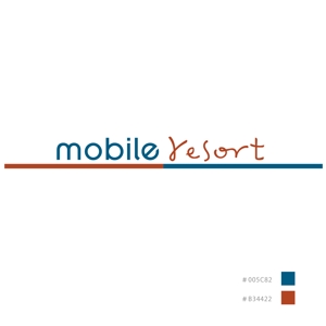 t_s_coさんの携帯＆携帯アクセサリー販売＆スマートフォン修理「mobile resort」のロゴ＆看板への提案