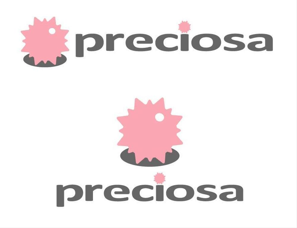 「preciosa」のロゴ作成