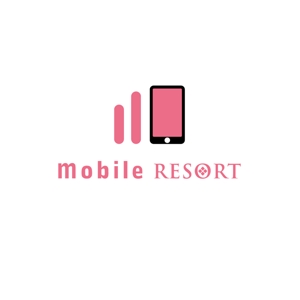 sasakid (sasakid)さんの携帯＆携帯アクセサリー販売＆スマートフォン修理「mobile resort」のロゴ＆看板への提案