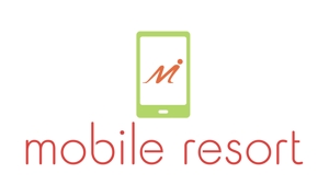 acquaterraさんの携帯＆携帯アクセサリー販売＆スマートフォン修理「mobile resort」のロゴ＆看板への提案