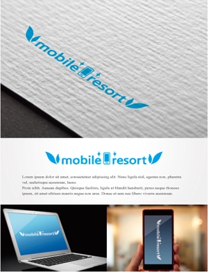 drkigawa (drkigawa)さんの携帯＆携帯アクセサリー販売＆スマートフォン修理「mobile resort」のロゴ＆看板への提案