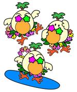 yuki (pinkychocolat)さんのハワイのからあげ屋のとりキャラクターデザインへの提案