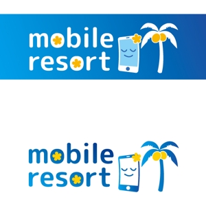 itaba (bacchi)さんの携帯＆携帯アクセサリー販売＆スマートフォン修理「mobile resort」のロゴ＆看板への提案