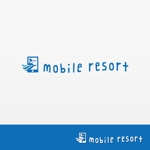 【活動休止中】karinworks (karinworks)さんの携帯＆携帯アクセサリー販売＆スマートフォン修理「mobile resort」のロゴ＆看板への提案