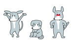 絢奈 (pigletboooo)さんの犬(イタグレ)のLINEスタンプのキャラクターデザイン：の依頼詳細への提案