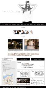 GA Design (greenart2design)さんの【コーディングなし】ヘアサロンのサイトリニューアル。TOPデザインの募集への提案