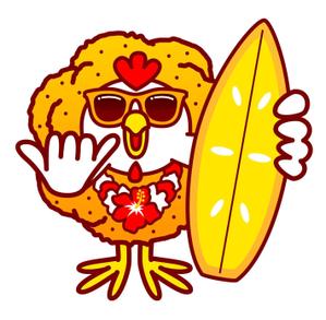 seanfonda (fondue)さんのハワイのからあげ屋のとりキャラクターデザインへの提案