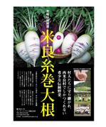 herbmint (herbmint_830)さんの伝統野菜「米良糸巻大根」PRの販促チラシ制作への提案