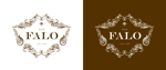 ririri design works (badass_nuts)さんの大人の隠れ家として１月にオープンするBar「FALO」のロゴへの提案