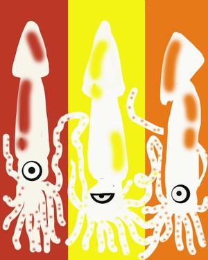 すすぼん (susubon7)さんのイカのキャラクターデザインへの提案