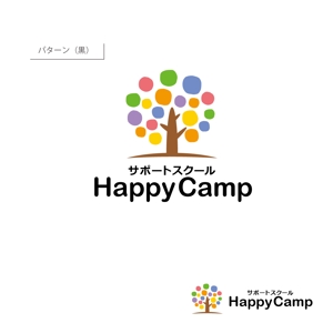 mu-ra-ra ()さんの放課後等デイサービス　サポートスクール「ハッピーキャンプ」のロゴへの提案
