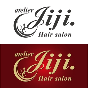 j-design (j-design)さんのヘアサロン「アトリエ ジジ」のロゴデザイン☆への提案