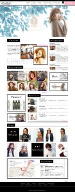 ARIN DESIGN (arin-do)さんのモデルに人気の表参道ヘアサロン：ホームページのTOPデザイン依頼への提案