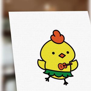 konamaru (konamaru)さんのハワイのからあげ屋のとりキャラクターデザインへの提案