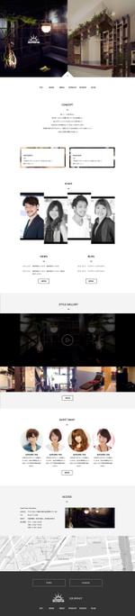 kunnmatsu (kunnmatsu)さんの【コーディングなし】ヘアサロンのサイトリニューアル。TOPデザインの募集への提案