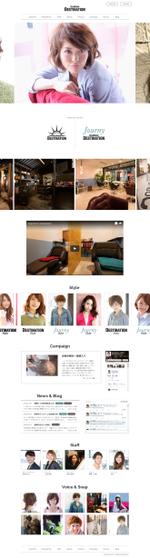SDY (juice05)さんの【コーディングなし】ヘアサロンのサイトリニューアル。TOPデザインの募集への提案