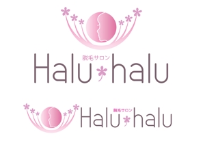 sametさんの女性専門脱毛サロン「Halu-halu」のロゴへの提案