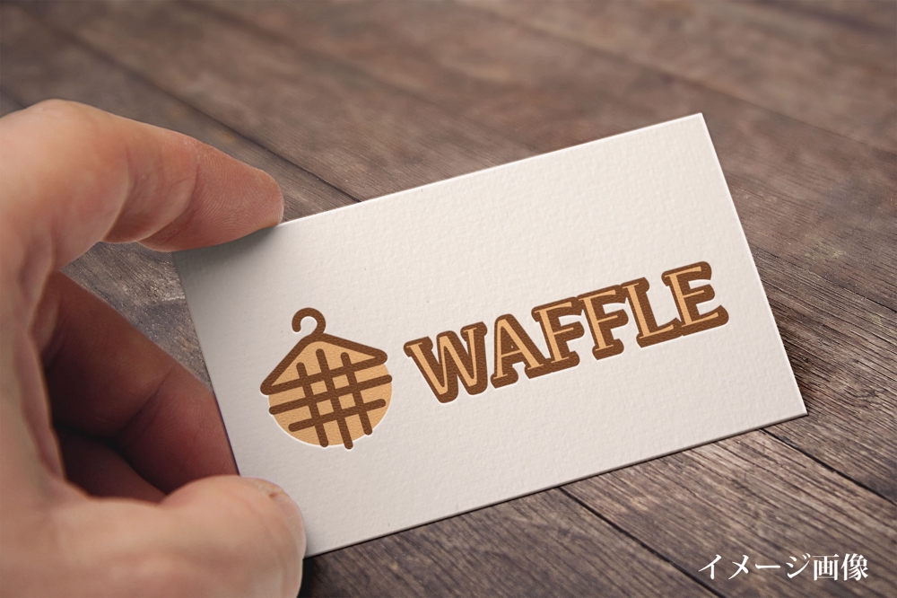 アパレル卸個人事業社名「WAFFLE」のロゴデザイン