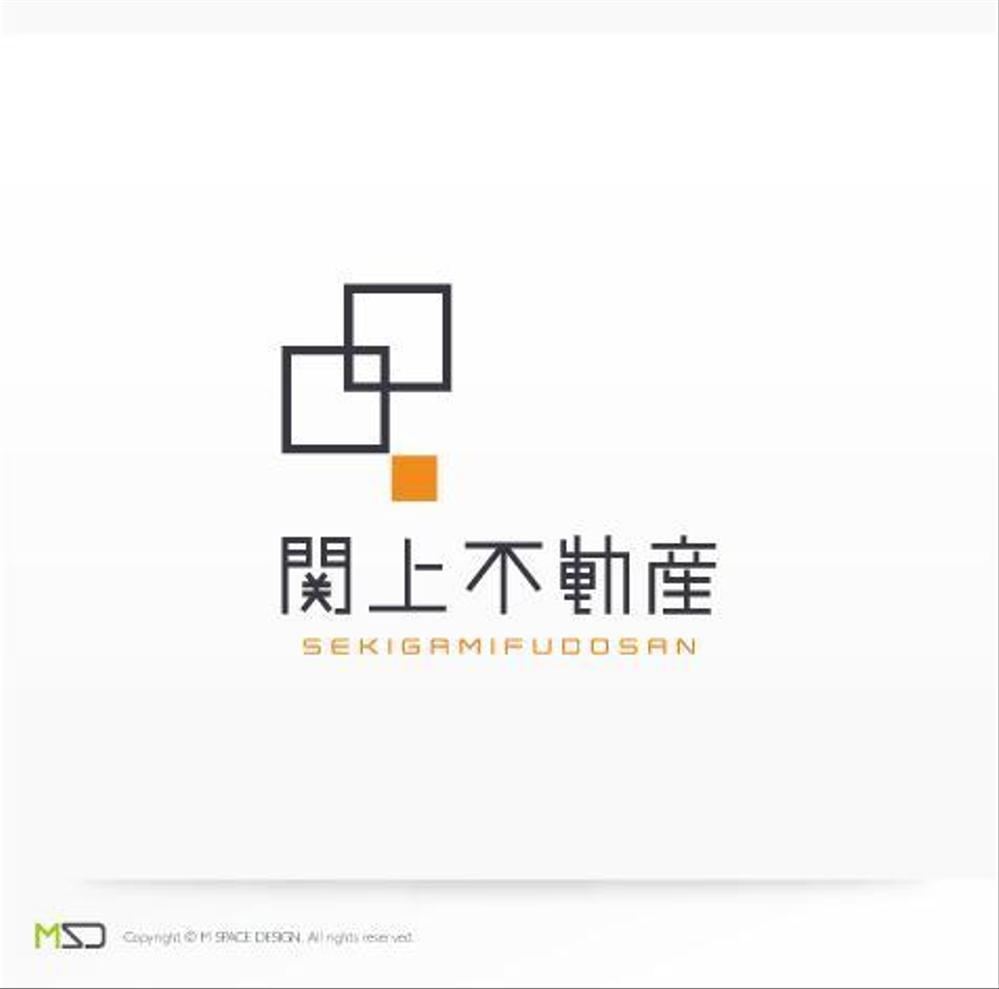 不動産会社の物件サイト「関上不動産」のロゴ作成