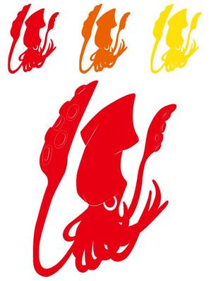 岡田香南 ()さんのイカのキャラクターデザインへの提案