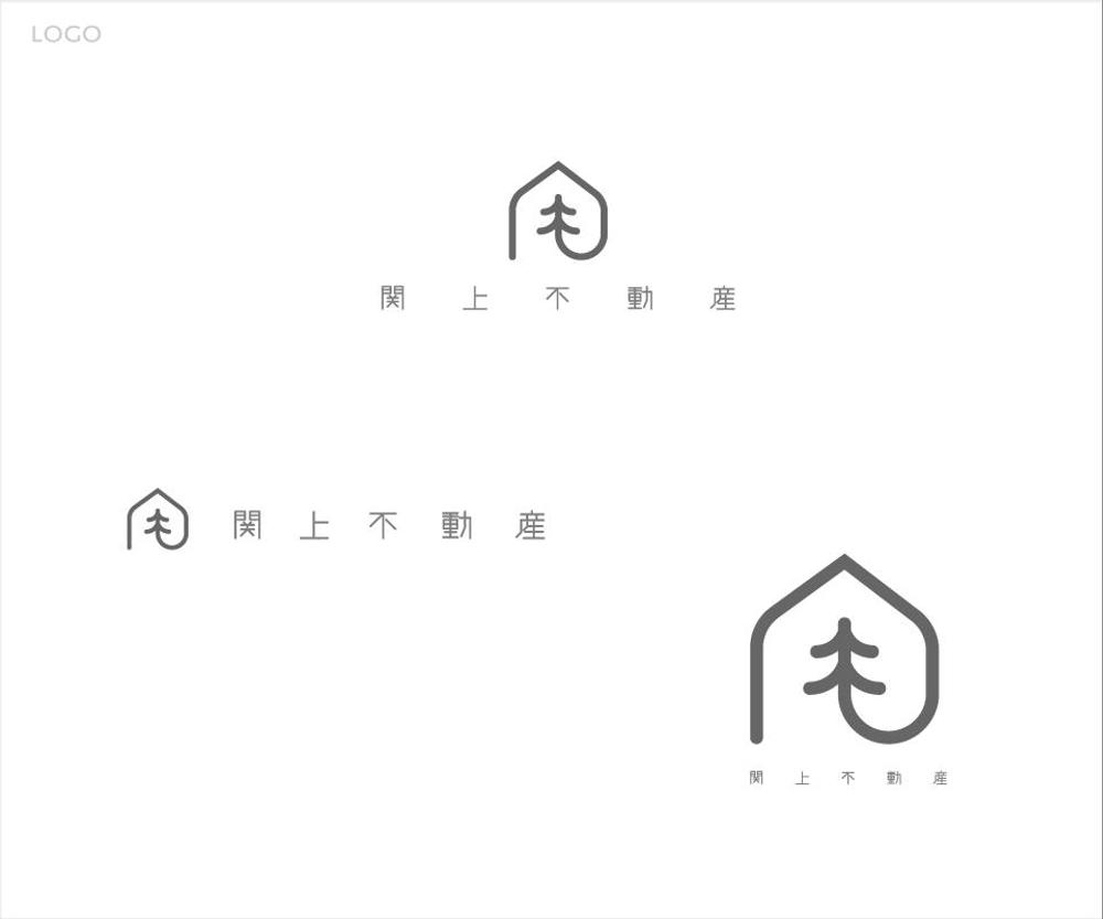 不動産会社の物件サイト「関上不動産」のロゴ作成