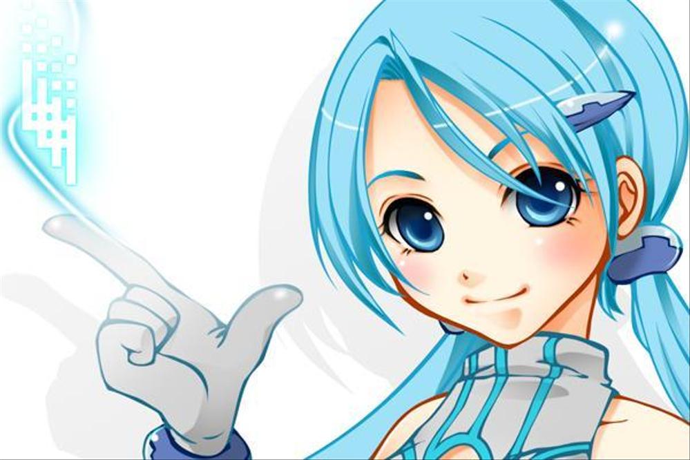 ボーカロイド（初音ミク）のような女性キャラクターの作成