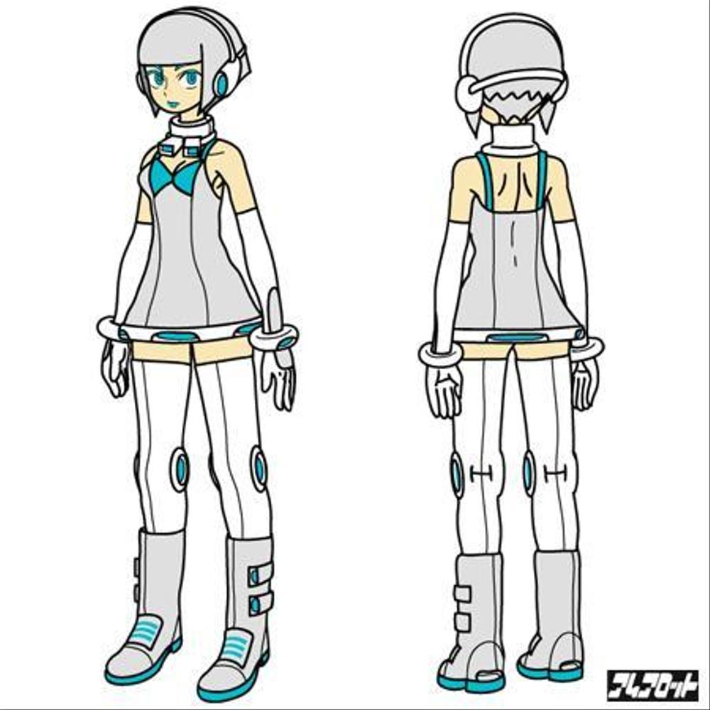 ボーカロイド（初音ミク）のような女性キャラクターの作成