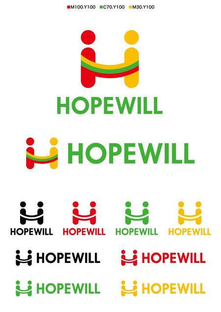 design room ok (ogiken)さんの人材派遣会社　「ＨＯＰＥＷＩＬＬ」のロゴへの提案