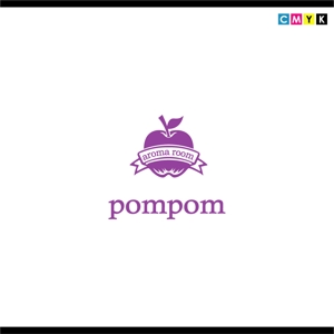 さんの「aromaroompompom」のロゴ作成への提案