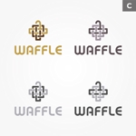 noneさんのアパレル卸個人事業社名「WAFFLE」のロゴデザインへの提案