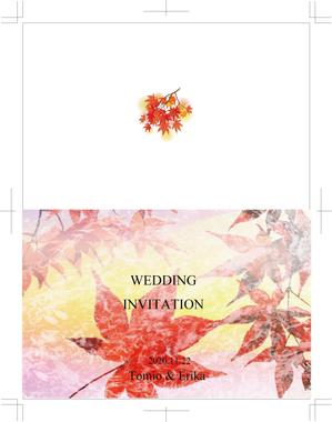 matsuriya_kushiさんの結婚式ペーパーアイテムの新商品デザイン【テーマ：秋】大募集！への提案
