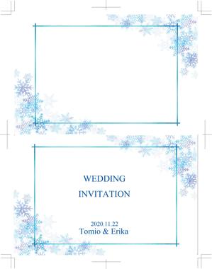 matsuriya_kushiさんの結婚式ペーパーアイテムの新商品デザイン【テーマ：冬】大募集！への提案