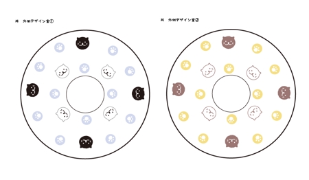 Chiruさんの丼・皿用「ミズタマネコ」のデザインへの提案