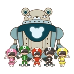 acidcubeさんの５レンジャーと熊型ロボットのキャラクター制作　※追加依頼の可能性ありへの提案